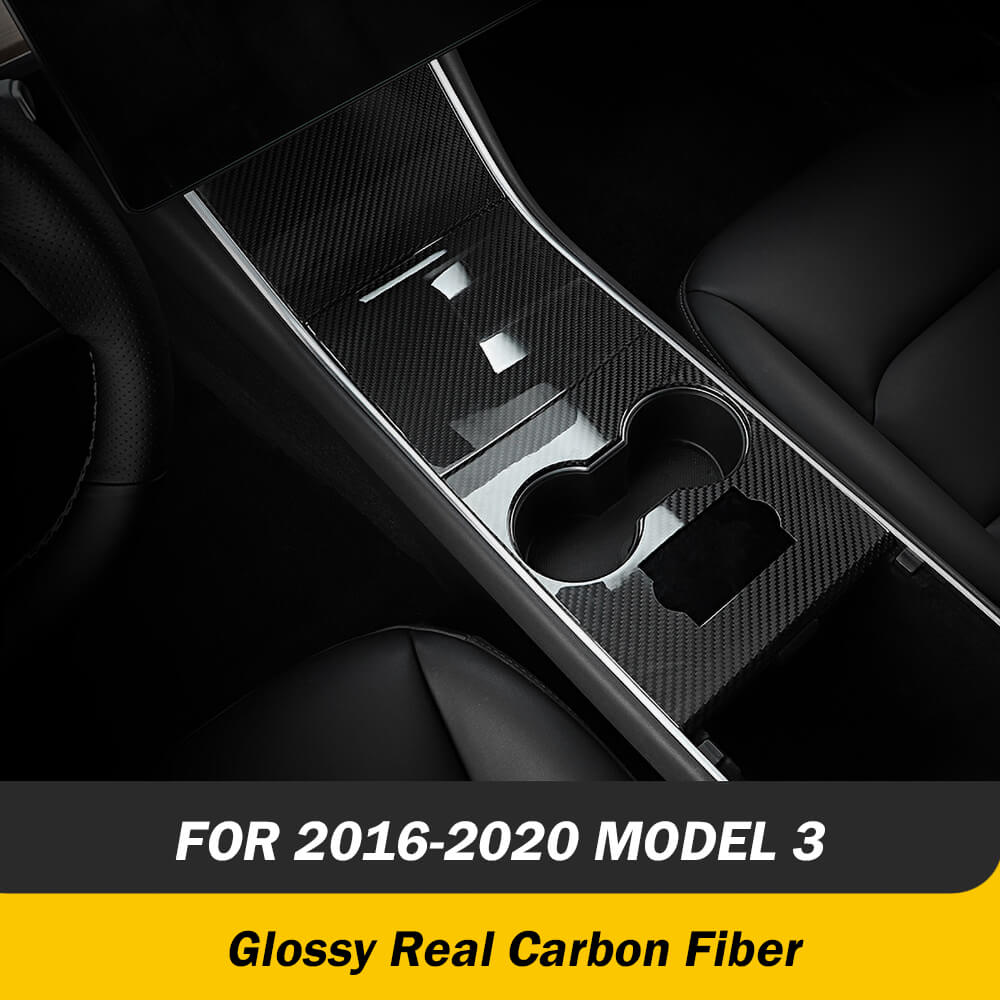 Mittel konsole Echte Kohle faser für 2017-2023 Tesla Modell 3/ Y