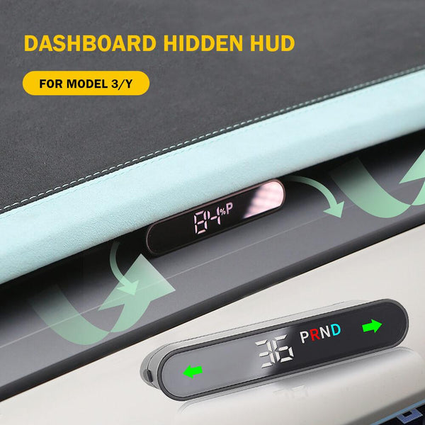 Dashboard Hidden HUD Speedometer For Model 3/ Y - Tlyard
