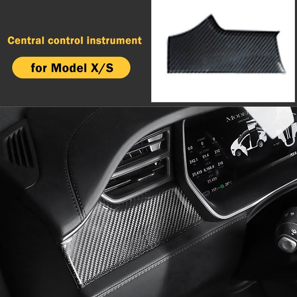 Dashboard & Center Console Hydro Carbon Fiber Coated Upgrade Kit (7 Pieces) For Model X - Tlyard