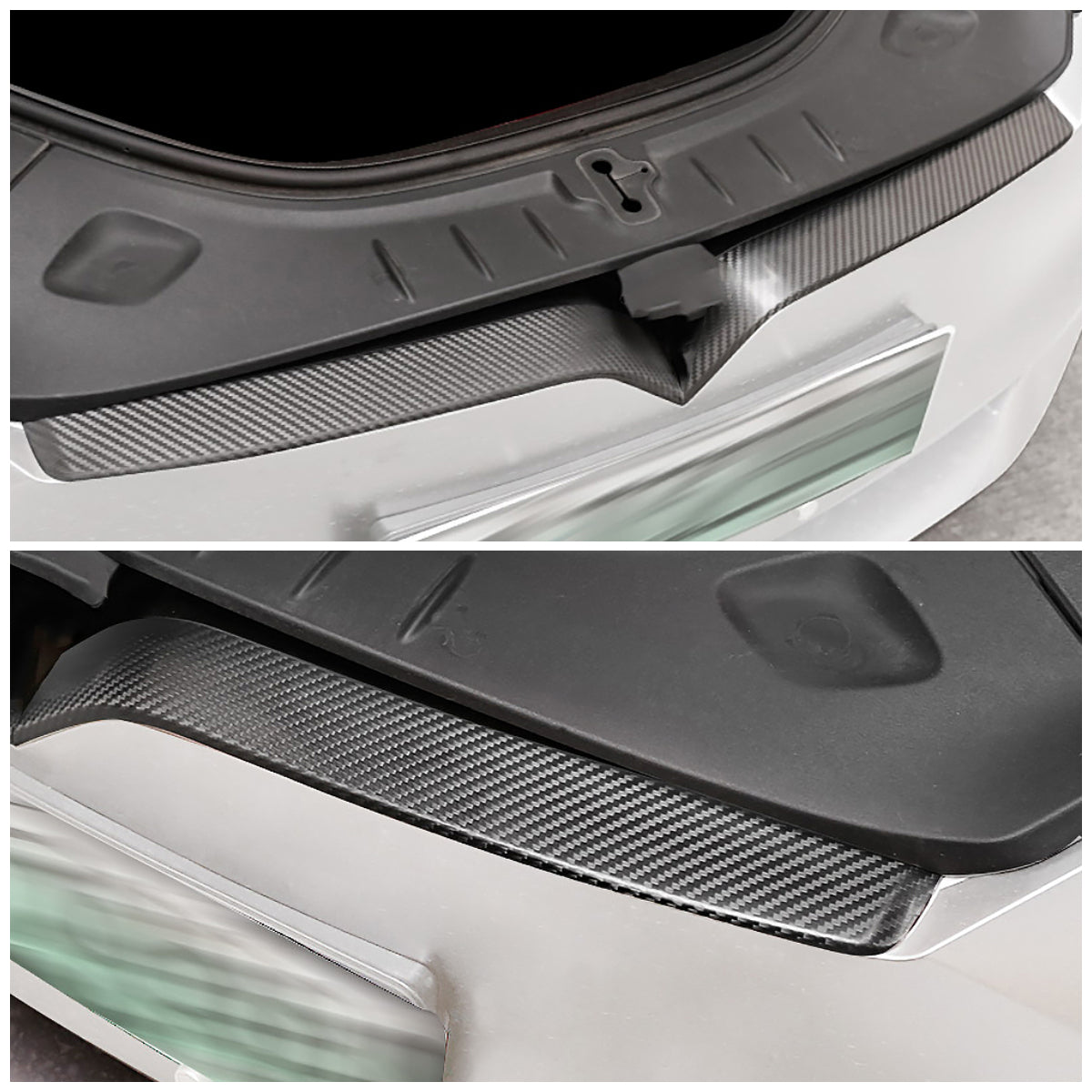 Model S Front Center Grille Real Carbon Fiber