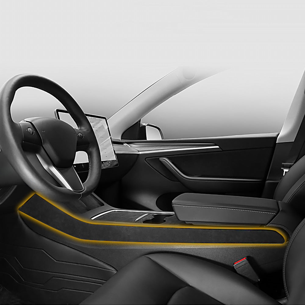 Modelul 3 și Y Alcantara Partea Capacului Consolei Centrale Decor Interior