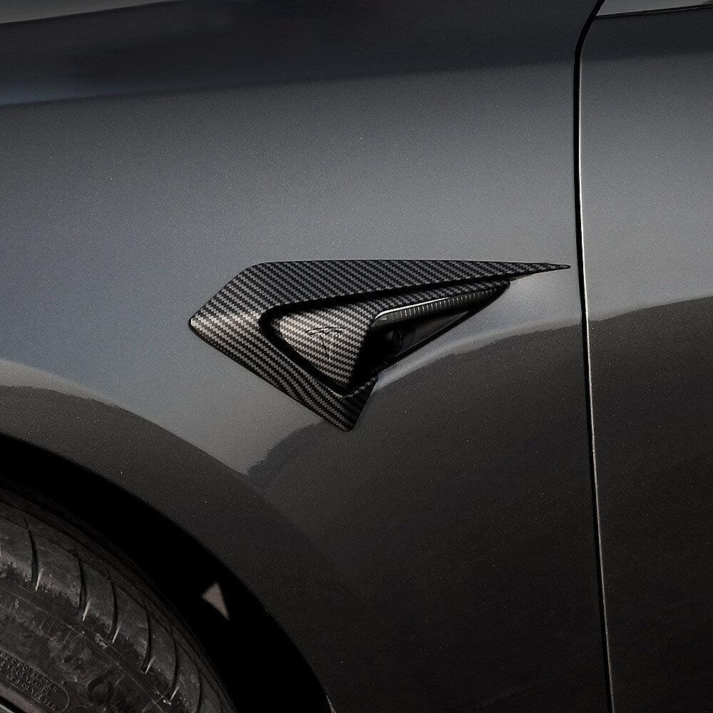 Carbon Fiber Coated Camera Frame Decoration For 2017-2020 Model 3 - Tlyard