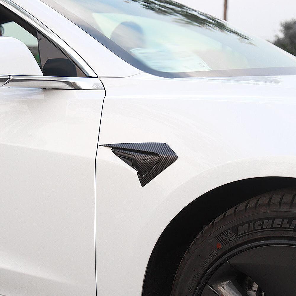 Carbon Fiber Coated Camera Frame Decoration For 2017-2020 Model 3 - Tlyard