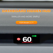 Nuevo HUD oculto en el tablero pequeño para los modelos 3 y Y