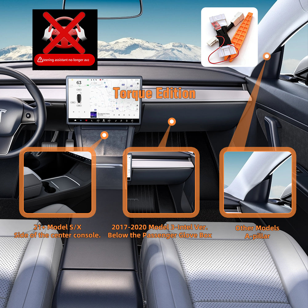 Tesla FSD Autopilot Assist Auxiliary Chip AP Nag Elimination Model 3/Y/S/X/Cybertruck Module Steering Wheel