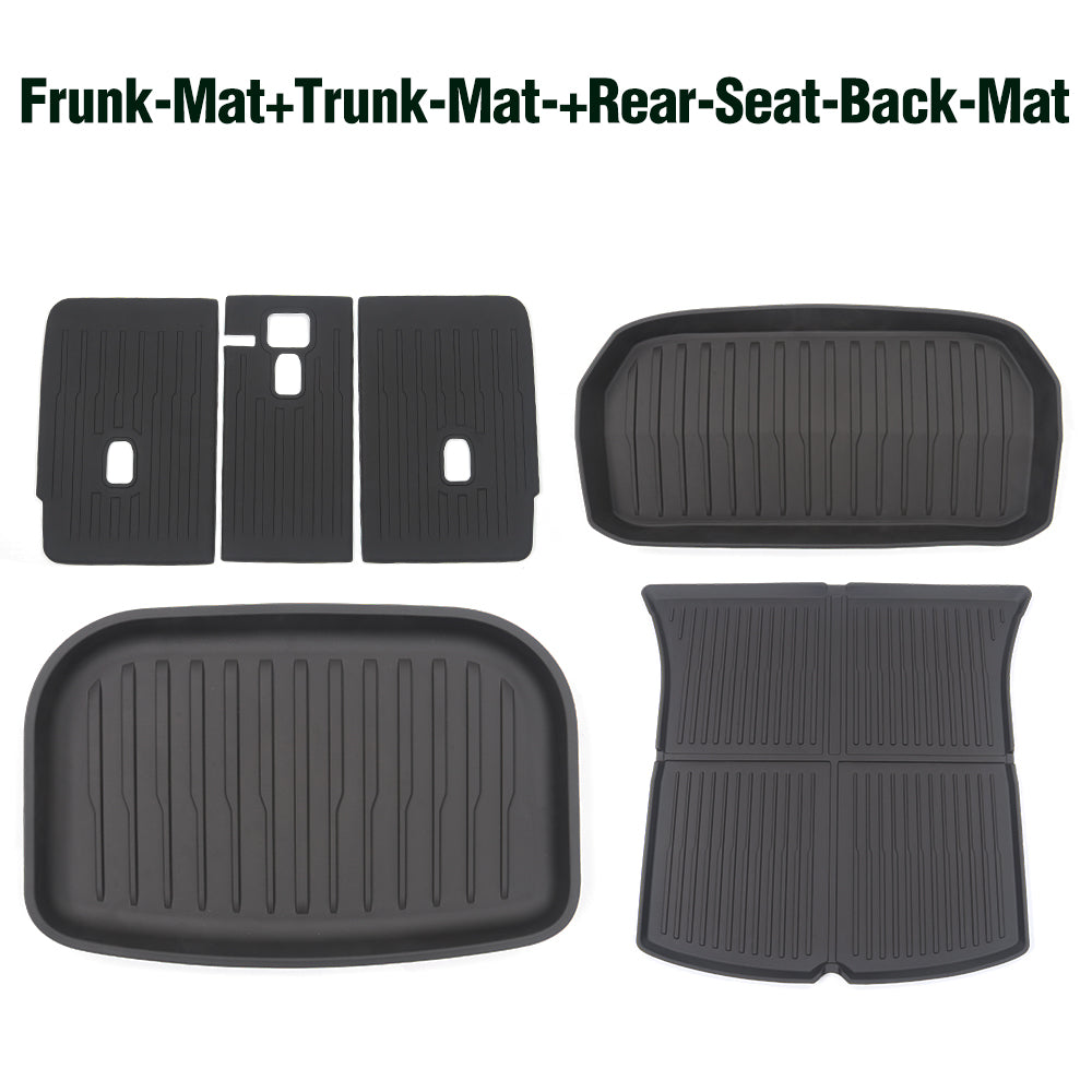 Tesla Model Y 3D Floor Mats Waterproof Frunk Trunk Full Set Mats