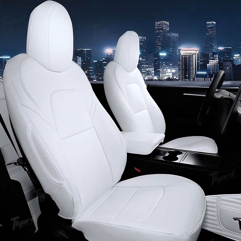 Nappa lederen stoelhoezen voor Tesla Model 3 &amp; Y 2017-2023 Highland