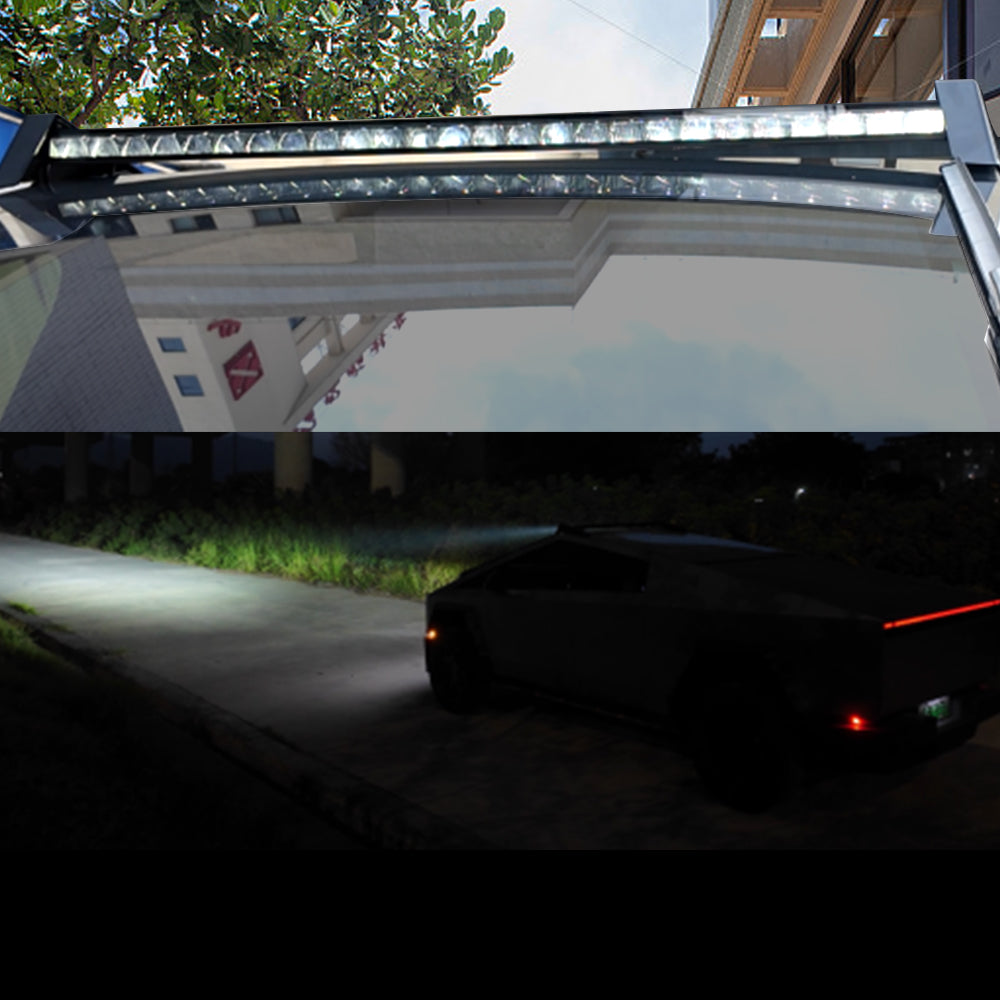 Tesla Cybertruck Roof Rack Molle Panel Organizer Roof Platform with Light Bar for Cybertruck Exterior | Tlyard