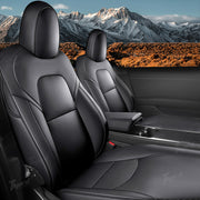 Housses de siège en cuir Nappa pour Tesla Model 3 &amp; Y 2017-2023 Highland