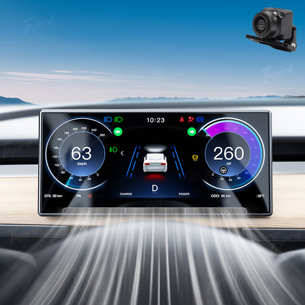 F9 9英寸觸摸儀錶盤CarPlay Android Auto For Model 3&Y