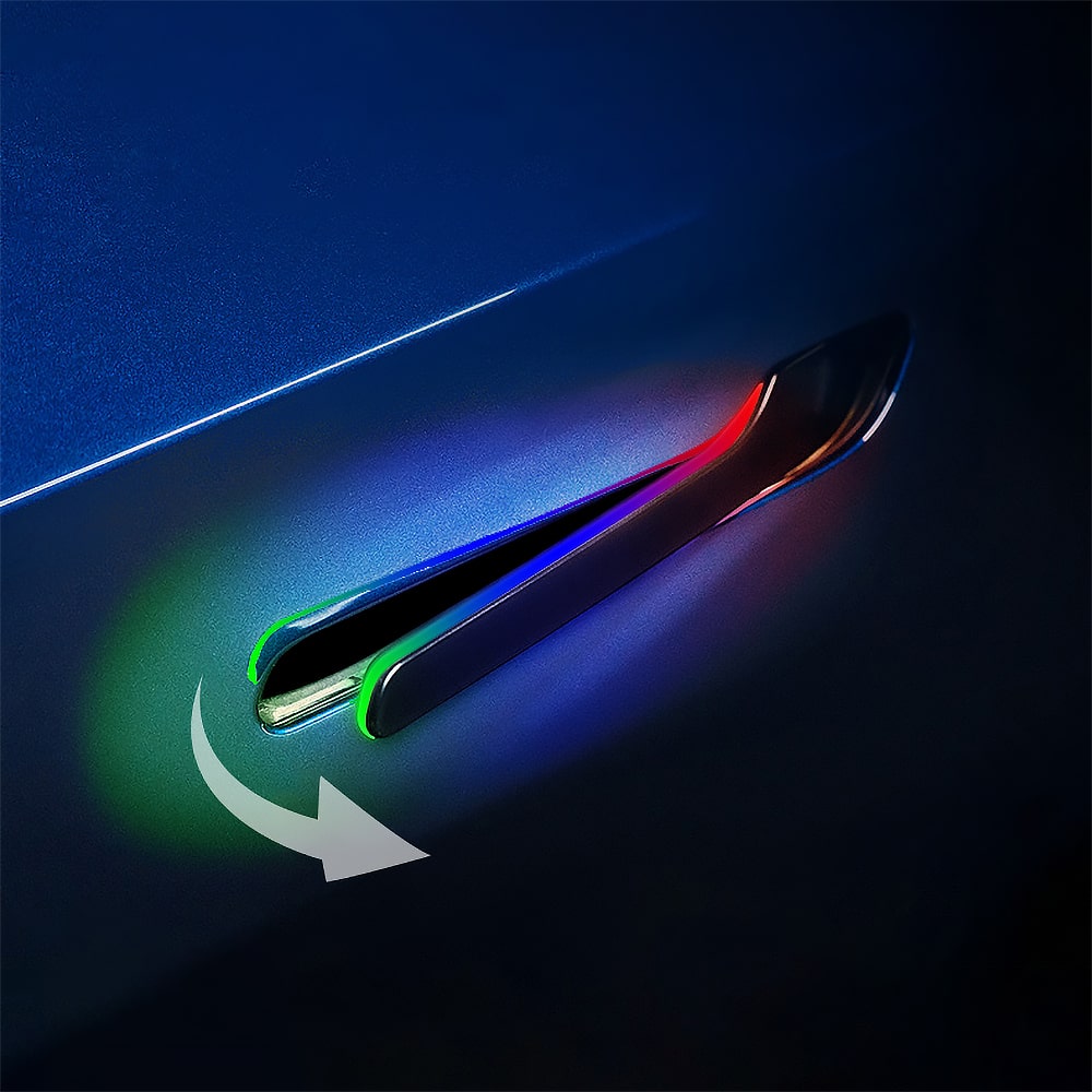 Auto Present Door Handles + Electric Intelligent Suction Soft Close Door For Model 3 & Y Highland