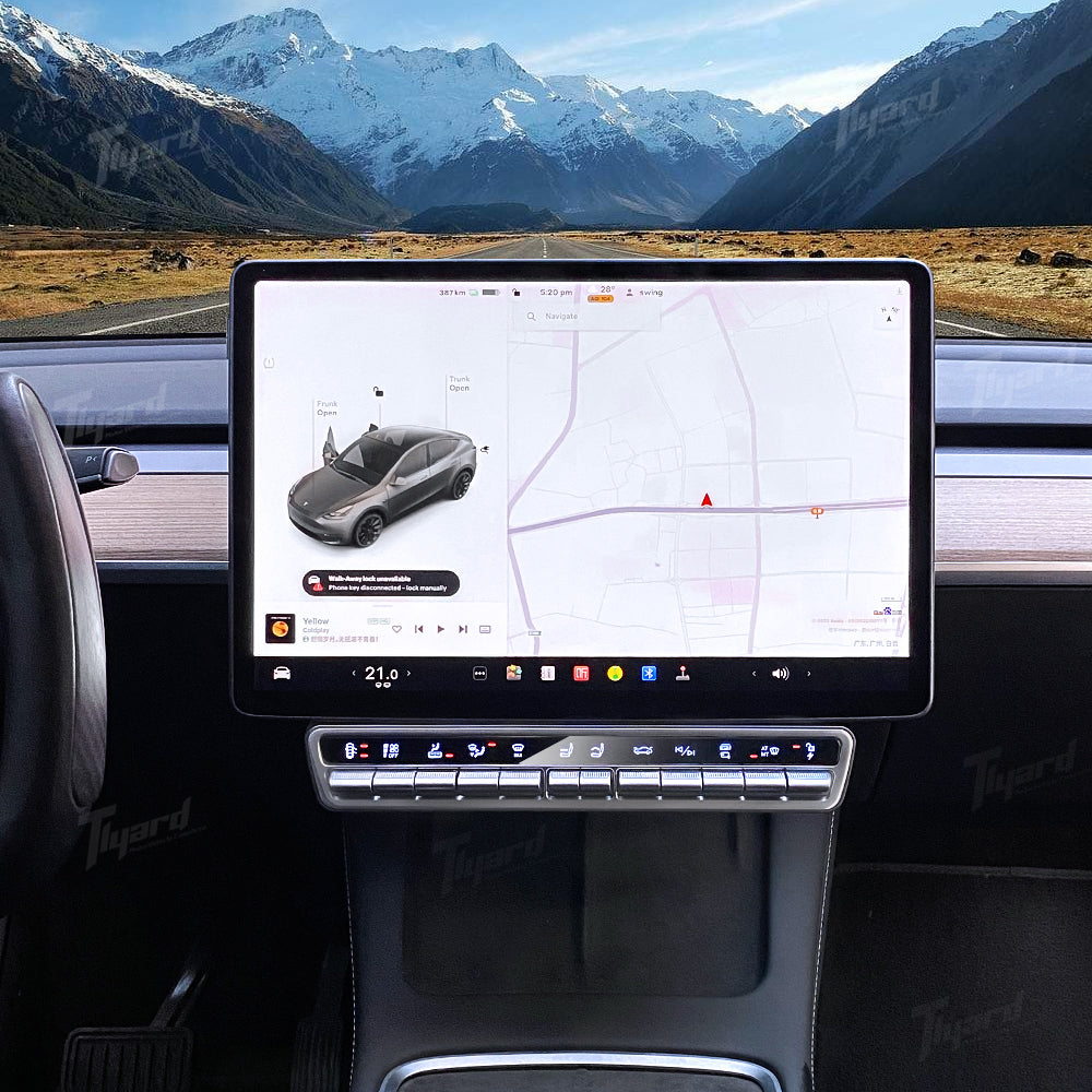 中控台物理控制按鈕多功能特斯拉Model 3和Y高地