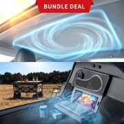 2020-2025 Tesla Model Y Retractable Sunshade + 16L Compressor Fridge – Ultimate Summer Cooling Combo for Model Y & Juniper