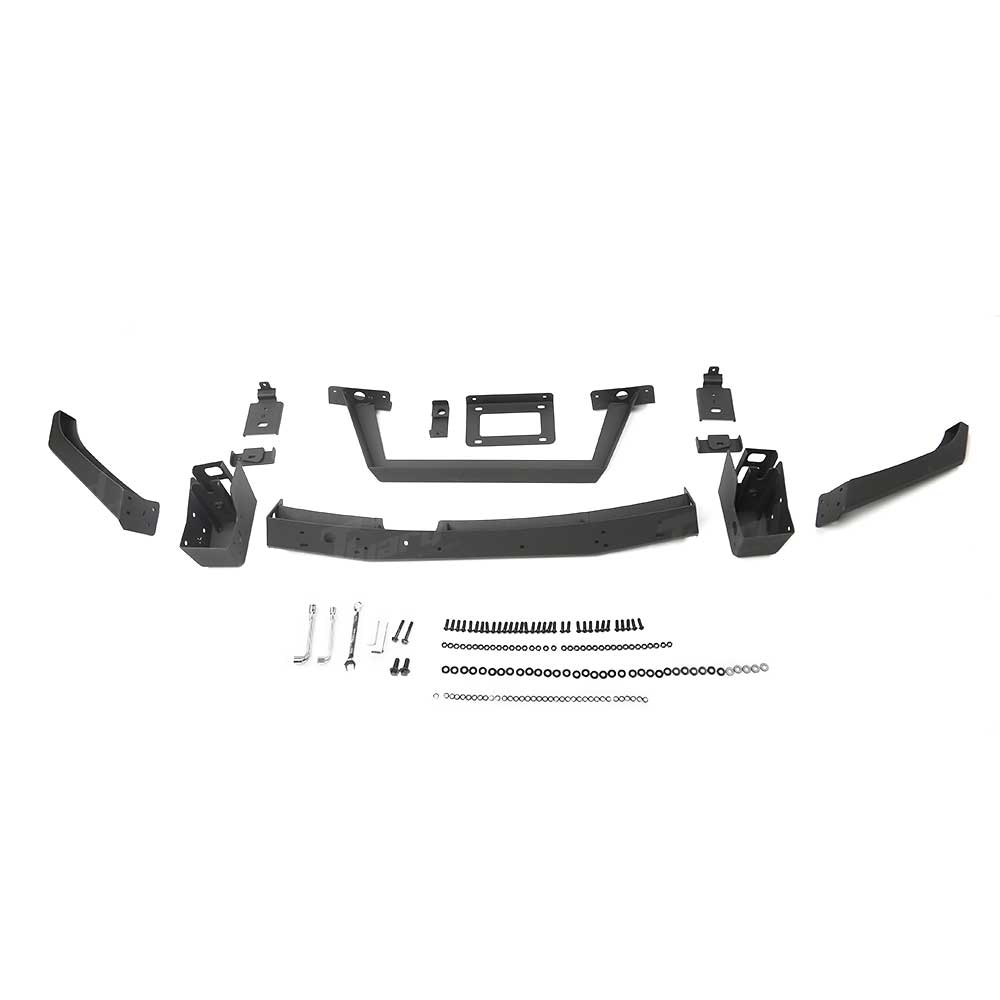 2024+ Cybertruck Steel Front Bumper Protector Matte Black | Tlyard