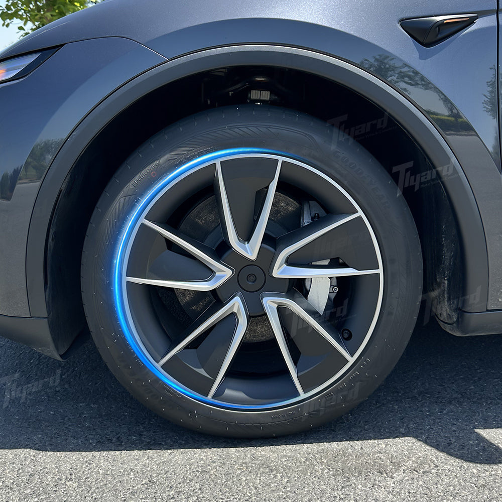 2025+ Model Y Juniper 19” Wheel Covers V-shaped spokes Hubcaps Full Rim Protectors 4 PCS | Tlyard