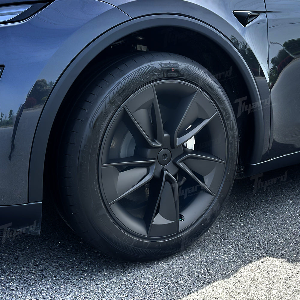 2025+ Model Y Juniper 19” Wheel Covers V-shaped spokes Hubcaps Full Rim Protectors 4 PCS | Tlyard