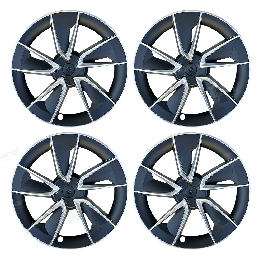 2025+ Model Y Juniper 19” Wheel Covers V-shaped spokes Hubcaps Full Rim Protectors 4 PCS | Tlyard
