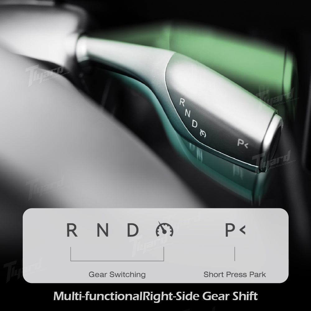 2026 Model Y Juniper/ Model 3 Highland Gear Shift Stalk + 7" Head-Up Display/ Wireless Charging Phone Mount Upgrade Kit | Tlyard