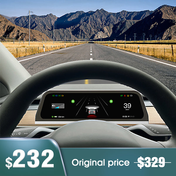 Modelo 3 & Y 9,66 polegadas Touch Dashboard CarPlay Android Auto Painel de Instrumentos