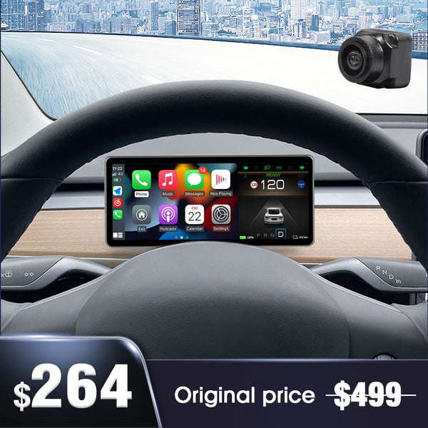 Nouveau 9 "Carplay caméra frontale Smart LCD tableau de bord affichage tête Tesla modèle 3 &amp; Y