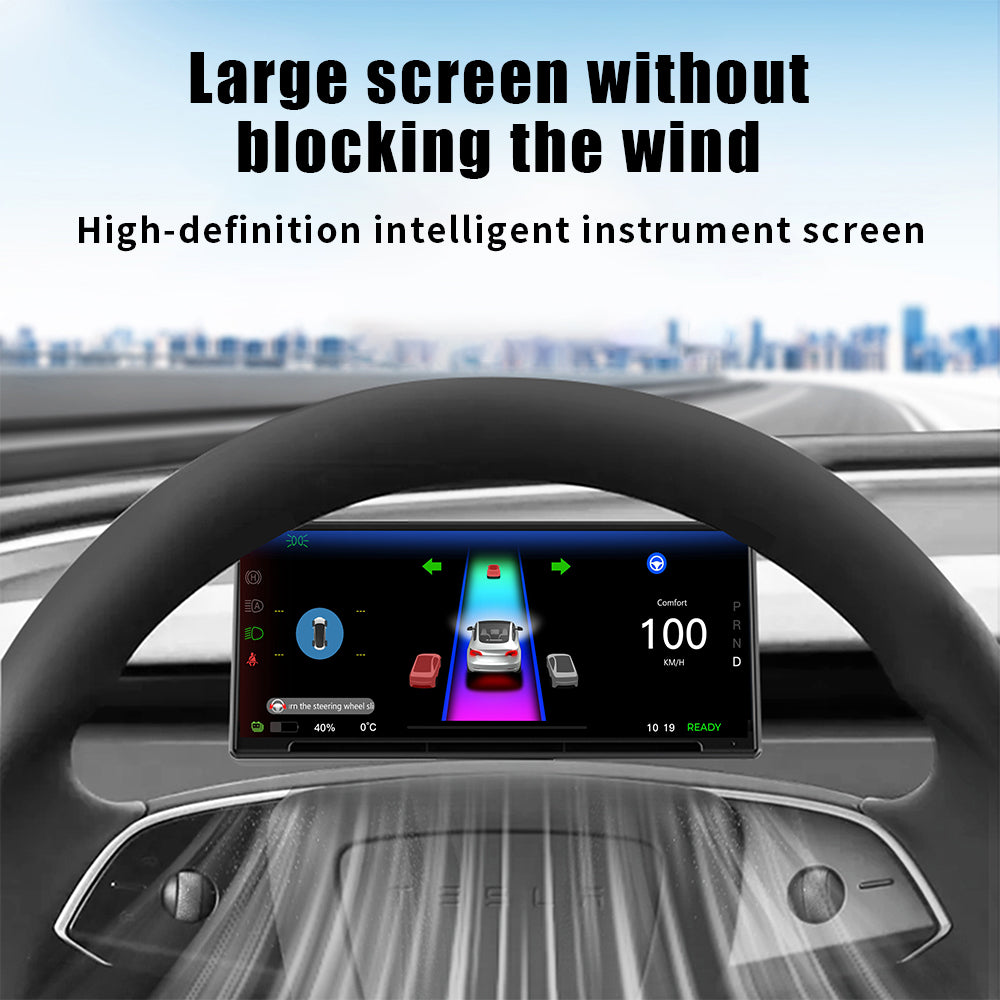 F9 9 pulgadas de instrumento del tacto del racimo CarPlay Android auto para el modelo 3 y Y