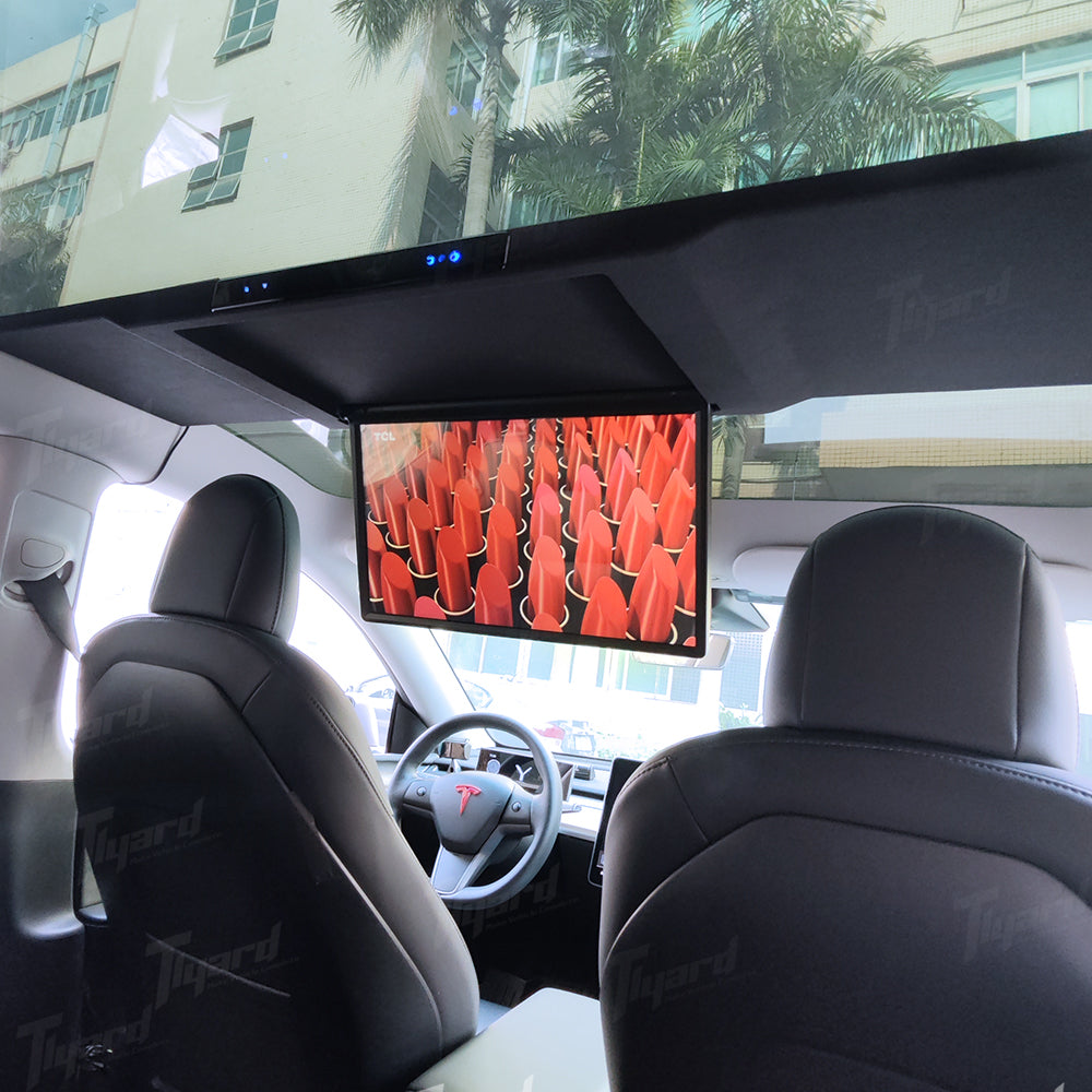 Tesla Accessories 17.3-Inch Car Roof-Mounted TV With Wi-Fi for Model Y