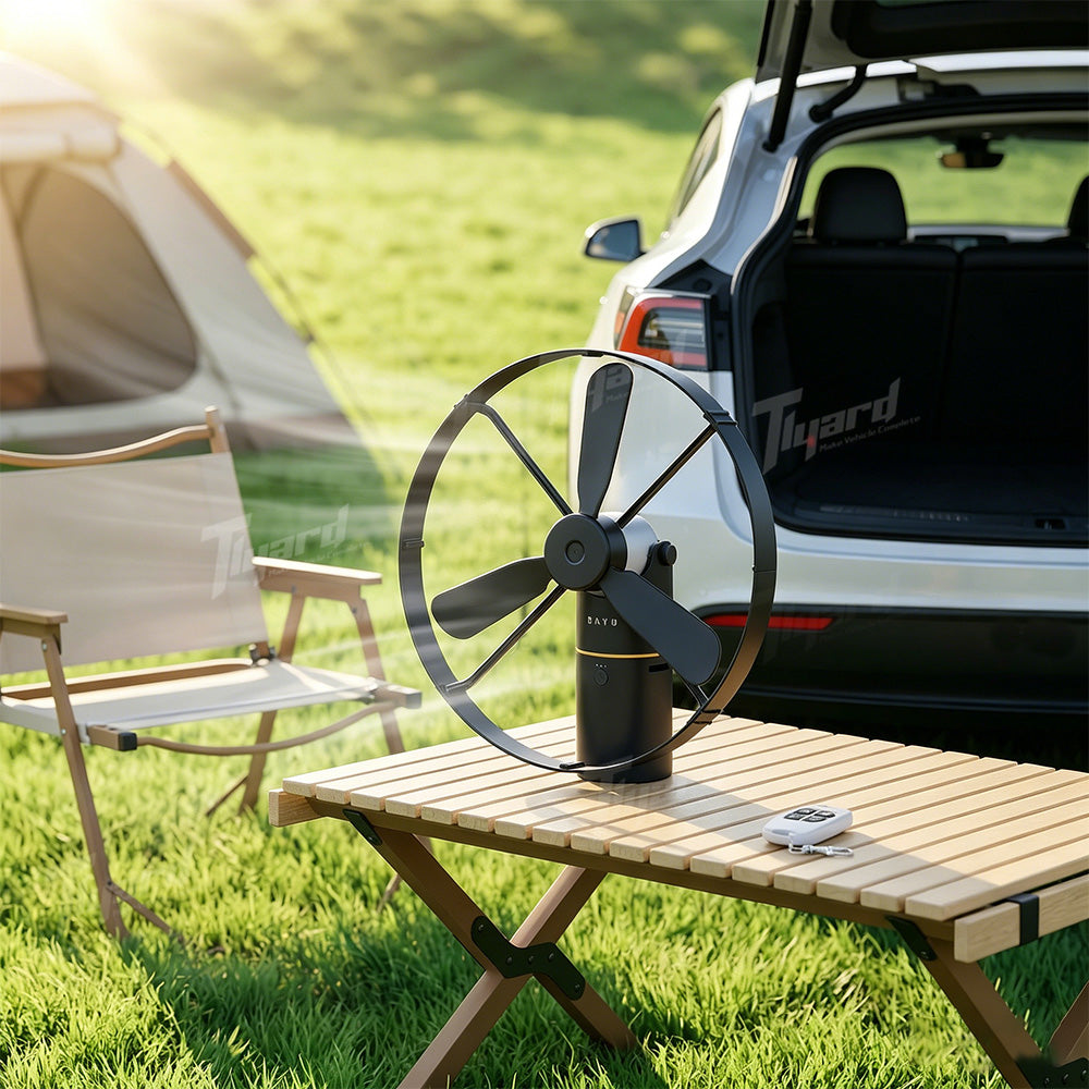 Modular 4-in-1 Outdoor Adventure Kit - 19200mAh Power Bank, High-Intensity Flashlight, Cordless Fan & Mosquito Repeller | Tlyard