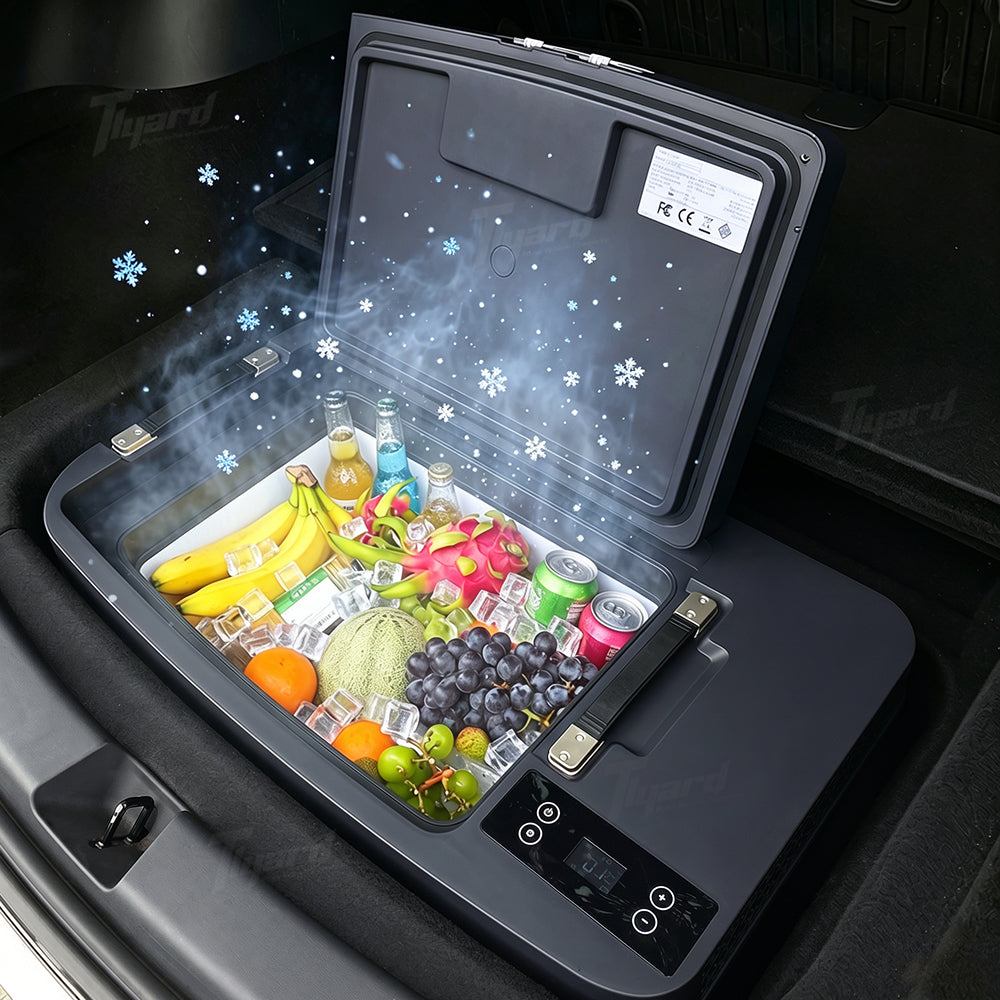 33L Trunk Refrigerator for Tesla Model Y (2020-2026+) | Fits Juniper & Standard Models | App Control & Sub-Trunk Integrated Freezer
