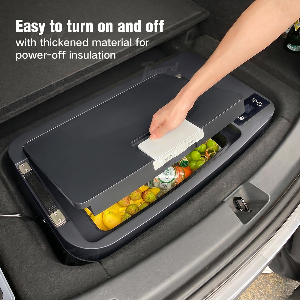 33L Trunk Refrigerator for Tesla Model Y (2020-2026+) | Fits Juniper & Standard Models | App Control & Sub-Trunk Integrated Freezer
