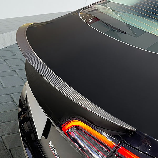 Genuine Gloss Forged Carbon Fiber Cup Holder Fascia Trim for Tesla Model Y  2020-2023