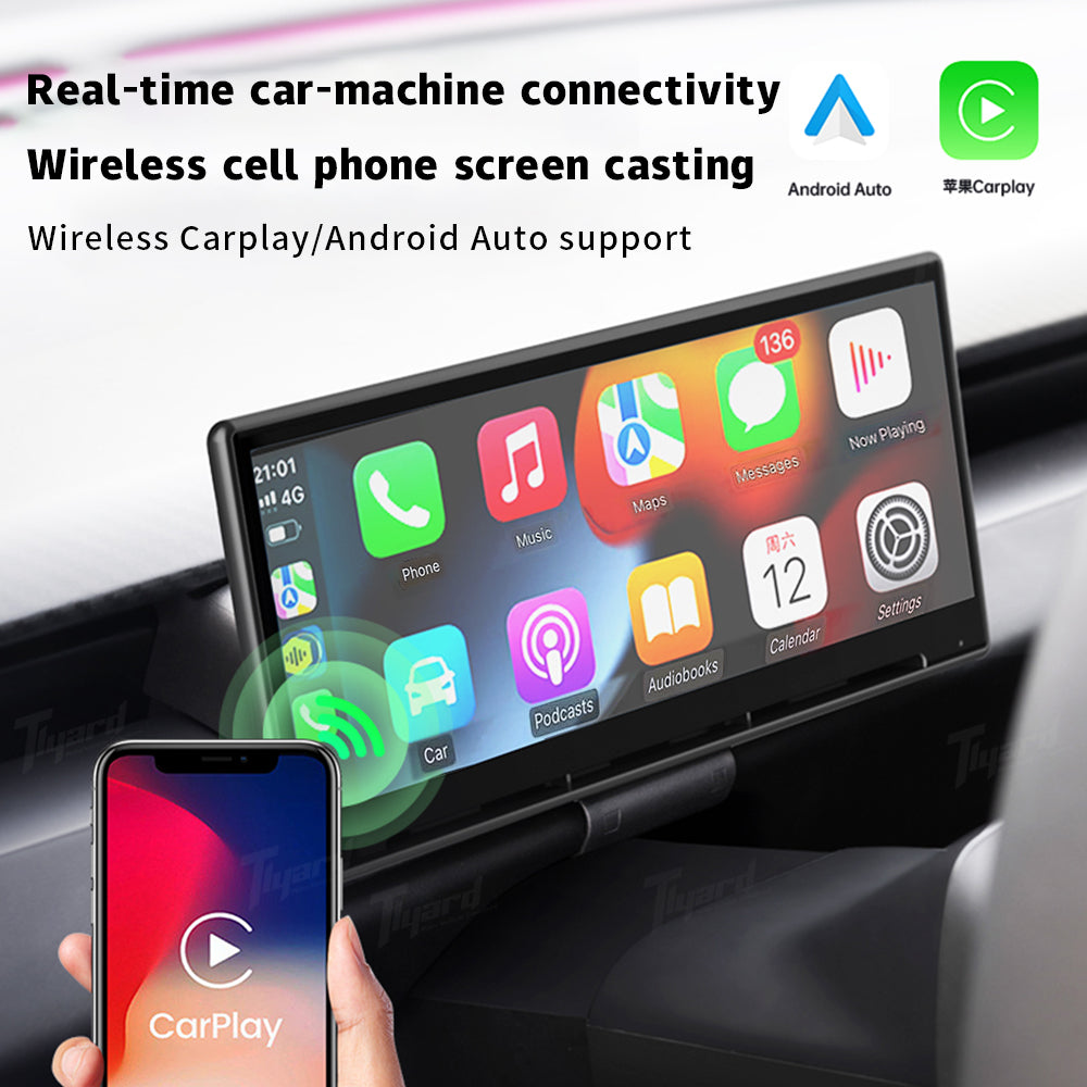 F9 9 pulgadas de instrumento del tacto del racimo CarPlay Android auto para el modelo 3 y Y
