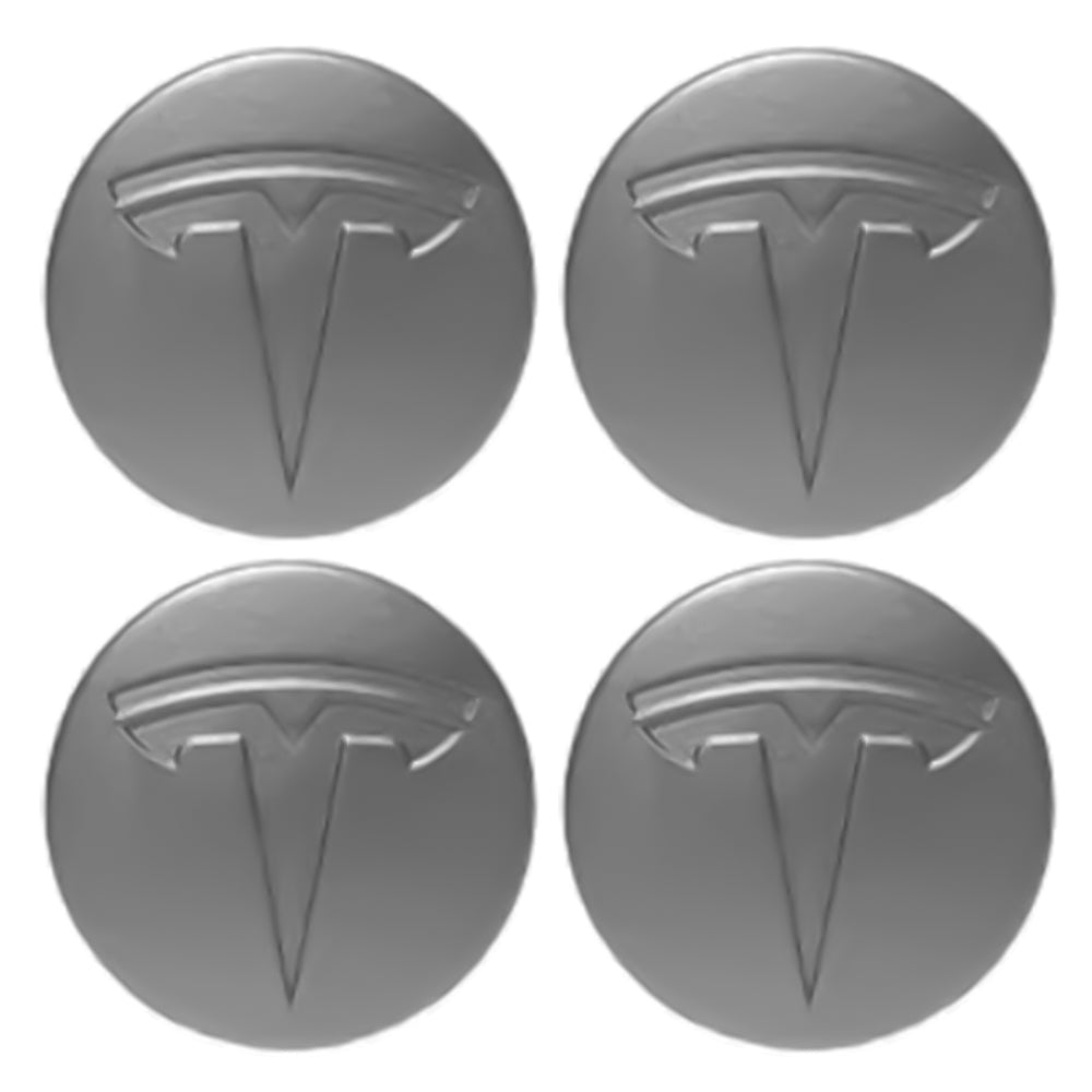 Tesla Logo 4 PCS Hubcaps Center Cover For Model 3 & Y