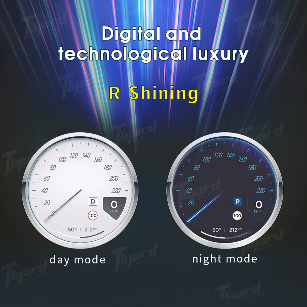 Model 3 & Y Mechanical Style Round Display Instrument Cluster