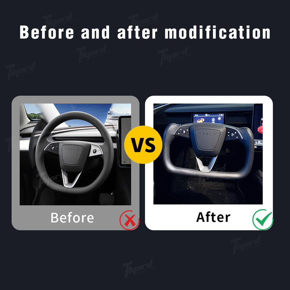 Model 3 Highland Yoke Steering Wheel Modification