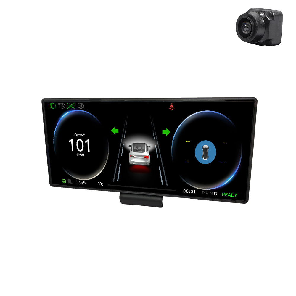 F9 9 pulgadas de instrumento del tacto del racimo CarPlay Android auto para el modelo 3 y Y