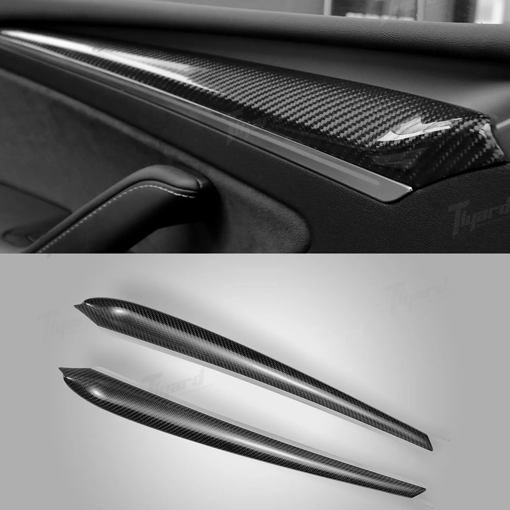 Model 3/Y Real Carbon Fiber Dashboard & Front Door Trim Panel Replacement Kit