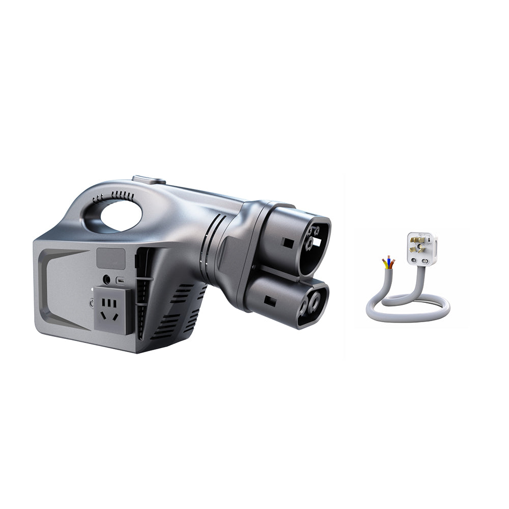 Tesla V2L Discharge Device 2KW/4KW for Tesla 3/Y/X/S Portable EV Power Outlet with EU/UK/US Standard Socket