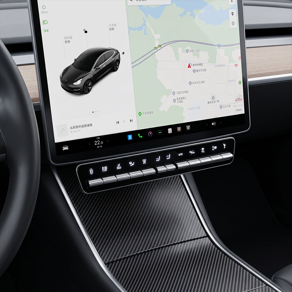 Center Console Physical Control Button Multi-function For Tesla Model 3 & Y Highland
