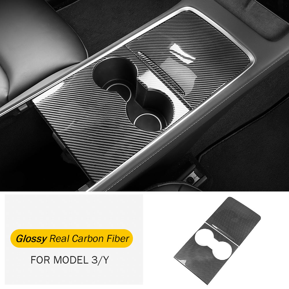 Centerkonsol Real Carbon Fiber til 2017-2023 Tesla Model 3/ Y