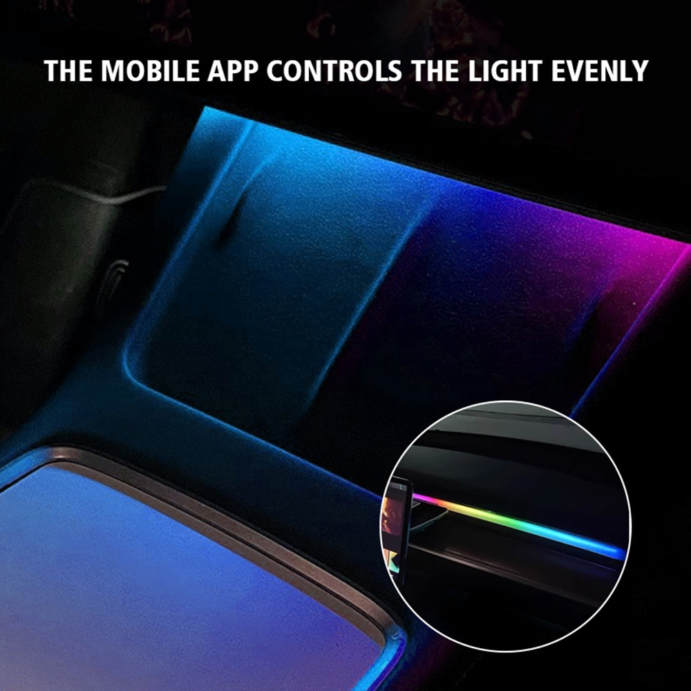 Center Console + Dashboard Ambient Light for 2021-2023 Tesla Model 3/Y Interior Light | Tlyard