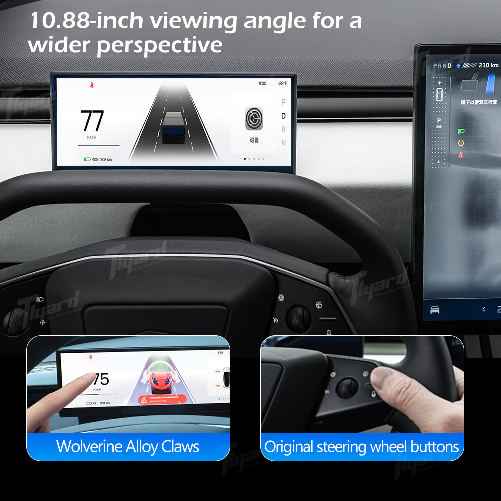 Cybertruck 10.88-inches Instrument Cluster Dashboard Head Up Display