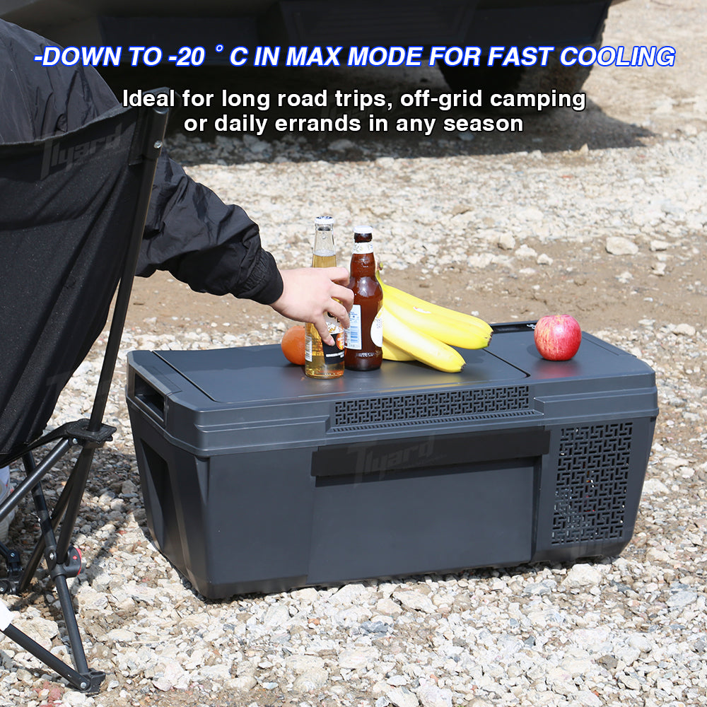 Cybertruck 25L Trunk Refrigerator with APP Control Truck Storage Cooler Outdoor Camping Fridge | Tlyard
