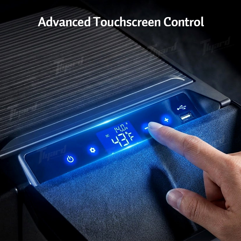 Cybertruck App Control Console Fridge with Built-in Touchscreen