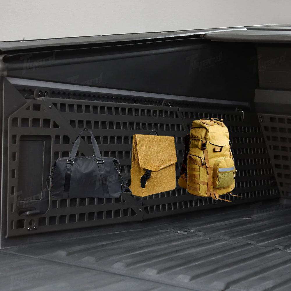 8PCS Cybertruck Cargo Bed Inner Side Full Coverage Molle Panels - Custom Fit Rear Bucket Space Organizer | Tlyard - Presale