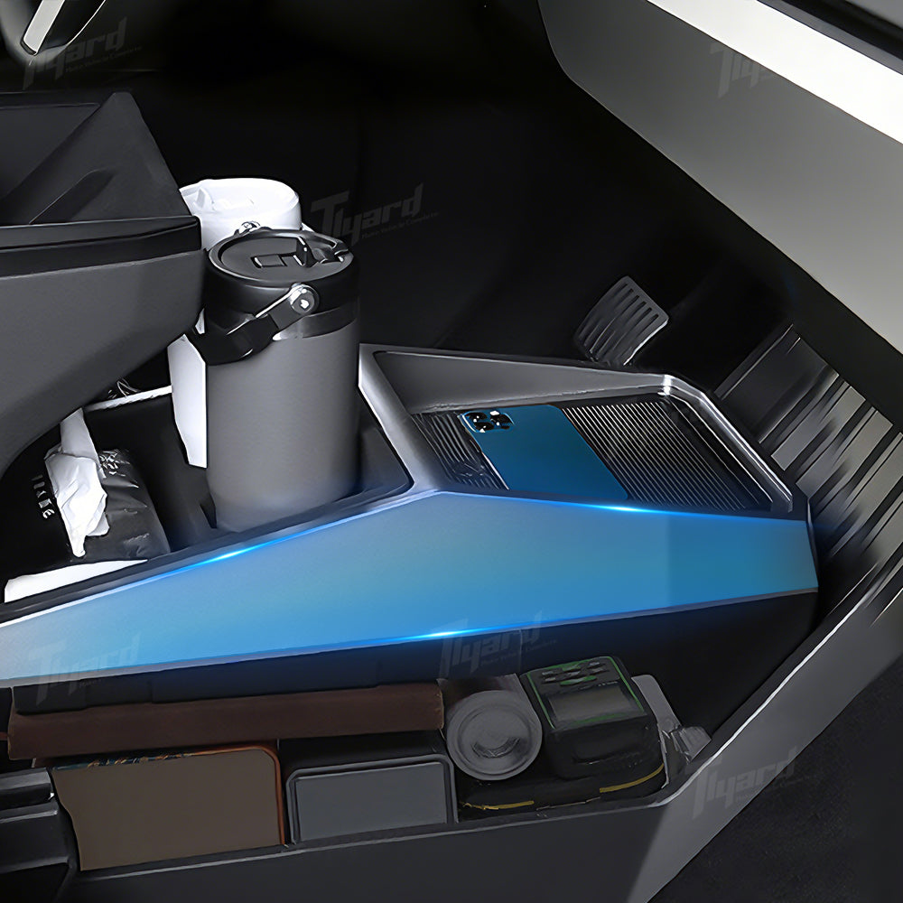 2024+ Cybertruck Center Console Organizer Dual-Layer Multi-Function Storage Box