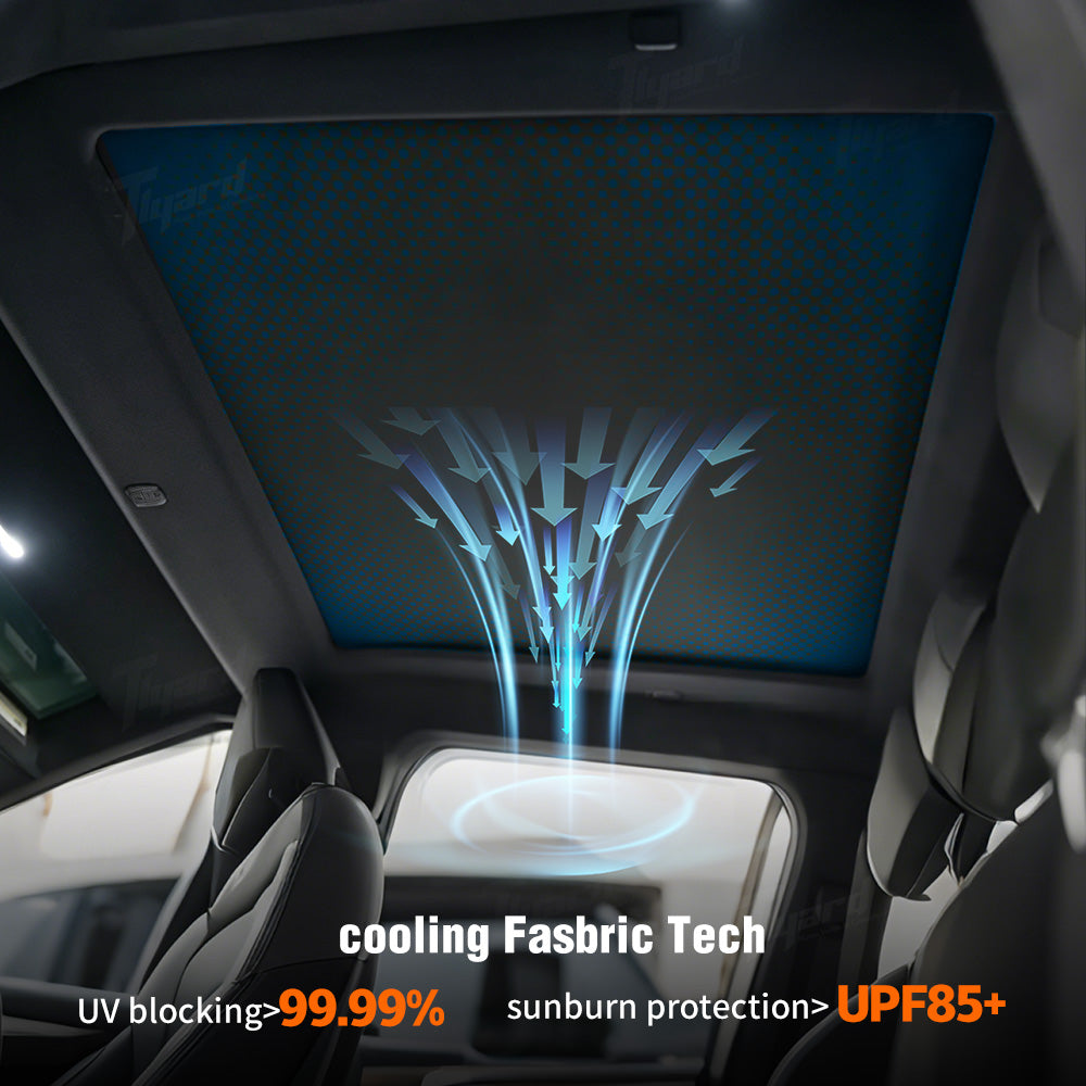 Cybertruck Electric Power Sunshade Voice Control Sunroof Shade | Tlyard