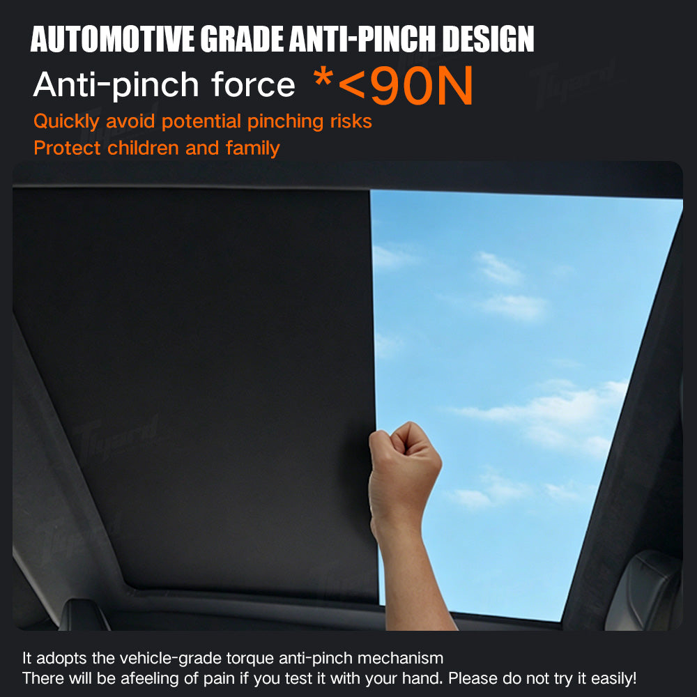 Cybertruck Electric Power Sunshade Voice Control Sunroof Shade | Tlyard