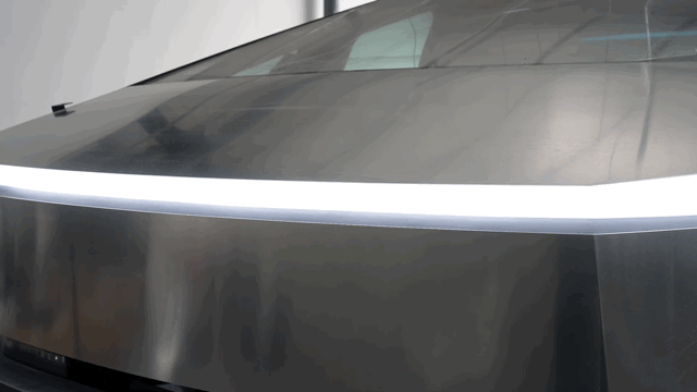 Cybertruck Frunk Ambient Lights Illuminated LED Emblems | Tlyard