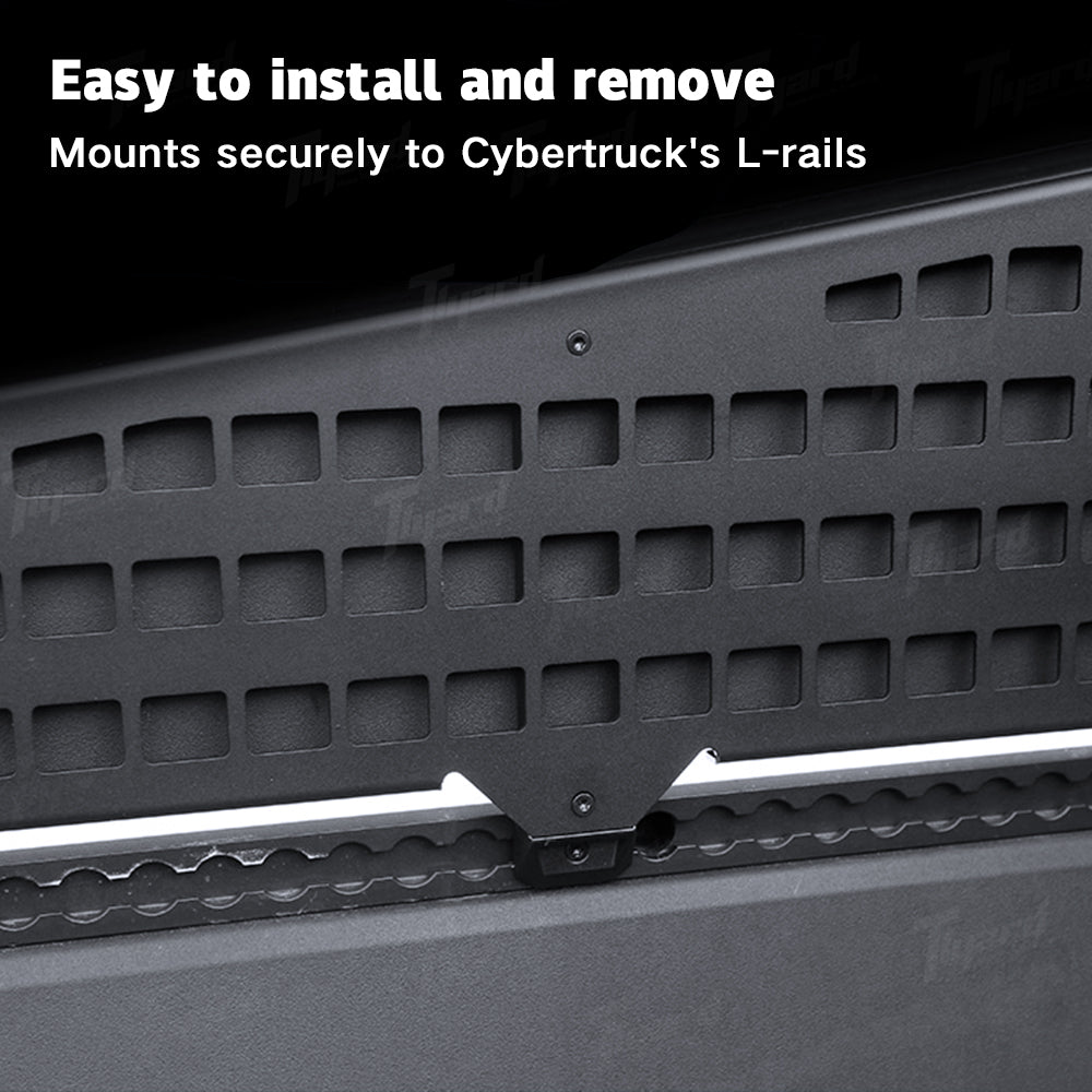 Cybertruck Side Bed L-tracks Molle Panel For Tesla Cybertruck Versatile Storage