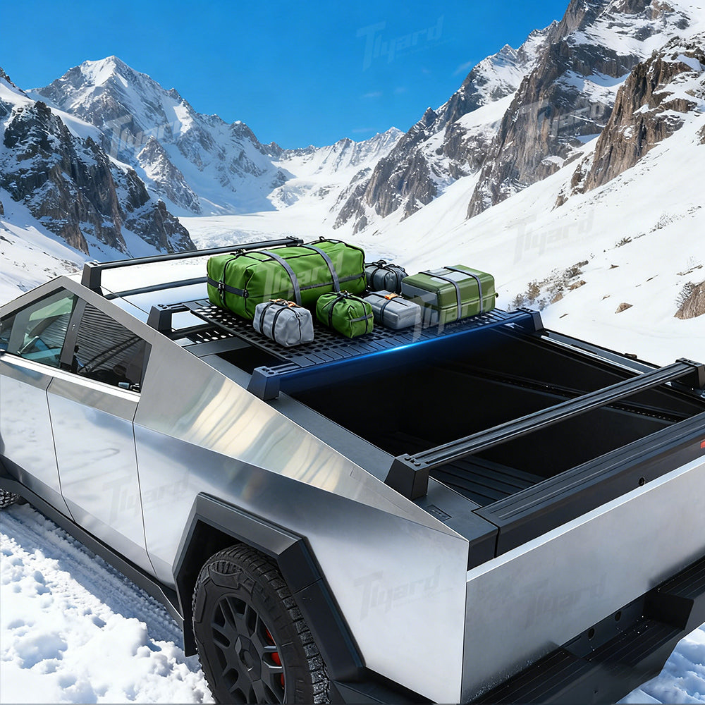 Cybertruck Roof Rack Molle Panels Modular Overhead Storage Solution